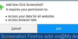 One Click Screenshot Firefox add-on