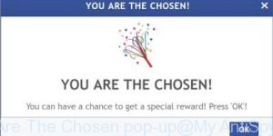 You Are The Chosen pop-up