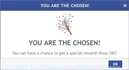 You Are The Chosen pop-up