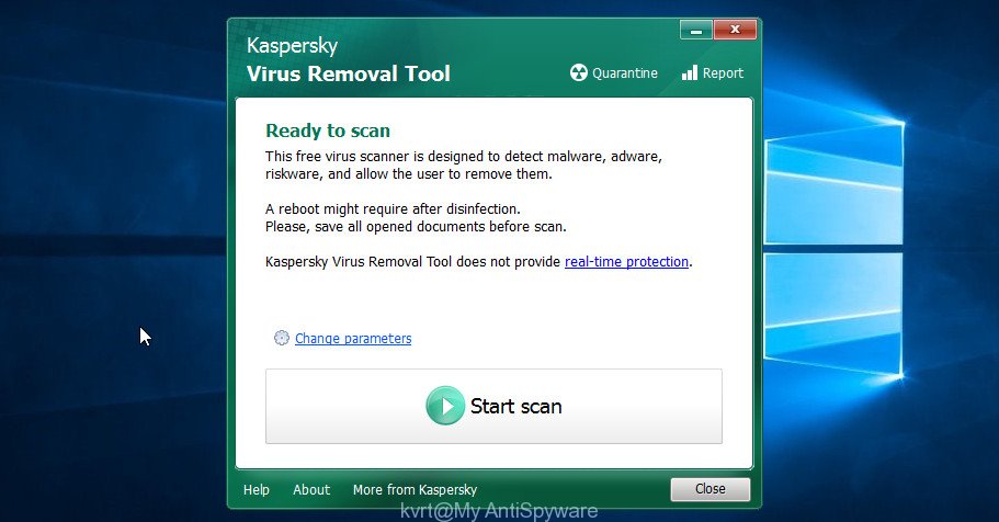 Kaspersky virus removal tool
