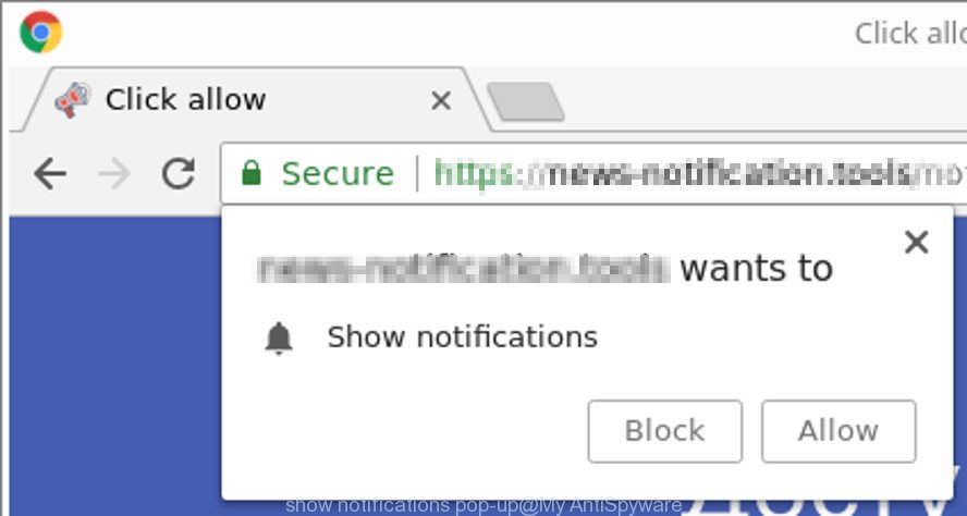 show notifications pop-up