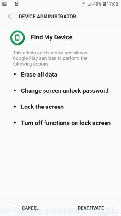 Android phone Device administrator