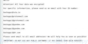 BACKUP ransomware virus