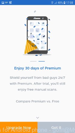 Malwarebytes for Android phone - Got it