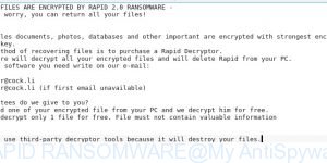 RAPID RANSOMWARE