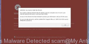 Windows Malware Detected scam