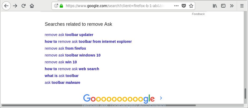 remove Ask Toolbar