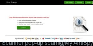 Virus Scanner pop-up scam