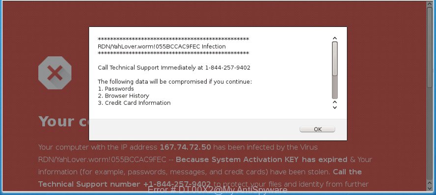 Error # DT00X2