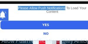 Please Allow Push Notifications