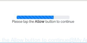 Please tap the Allow button to continue