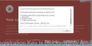 Your Registration Key Is Blocked