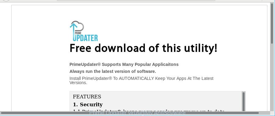 Prime Updater virus