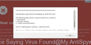 Voice Saying Virus Found