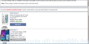 You have won (1) google gift today