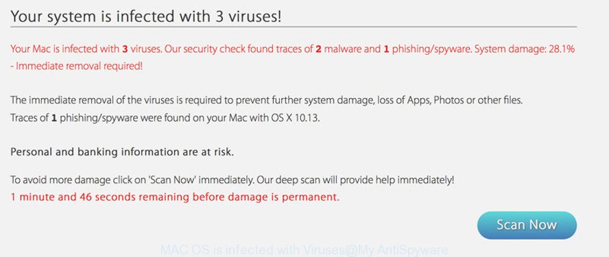 MAC OS is infected with Viruses