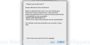Virus Alert from Apple
