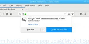 Confirm Notifications pop ups