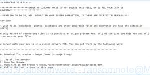 GANDCRAB V5.0.9 ransomware - ransomnote
