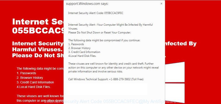Internet Security Alert Code 055BCCAC9FEC