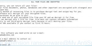 "djvu ransomware" - ransom note