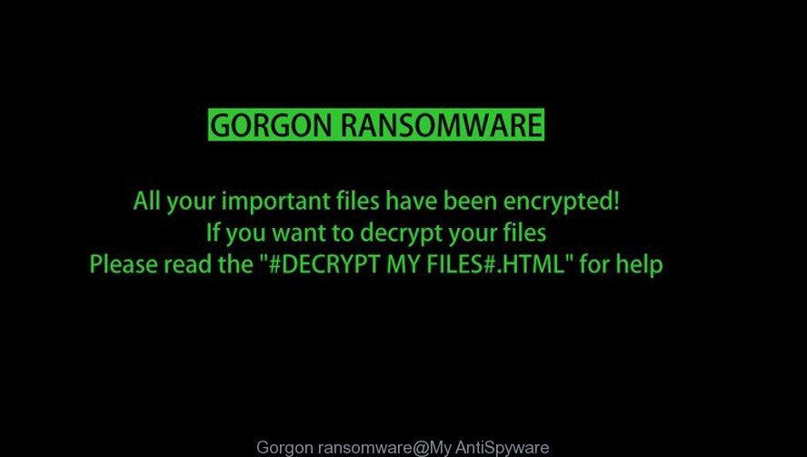 Gorgon ransomware