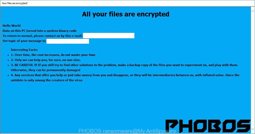PHOBOS ransomware
