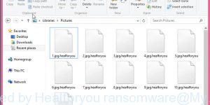 files encrypted by Healforyou ransomware