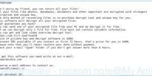 Blower Ransomware - ransom note