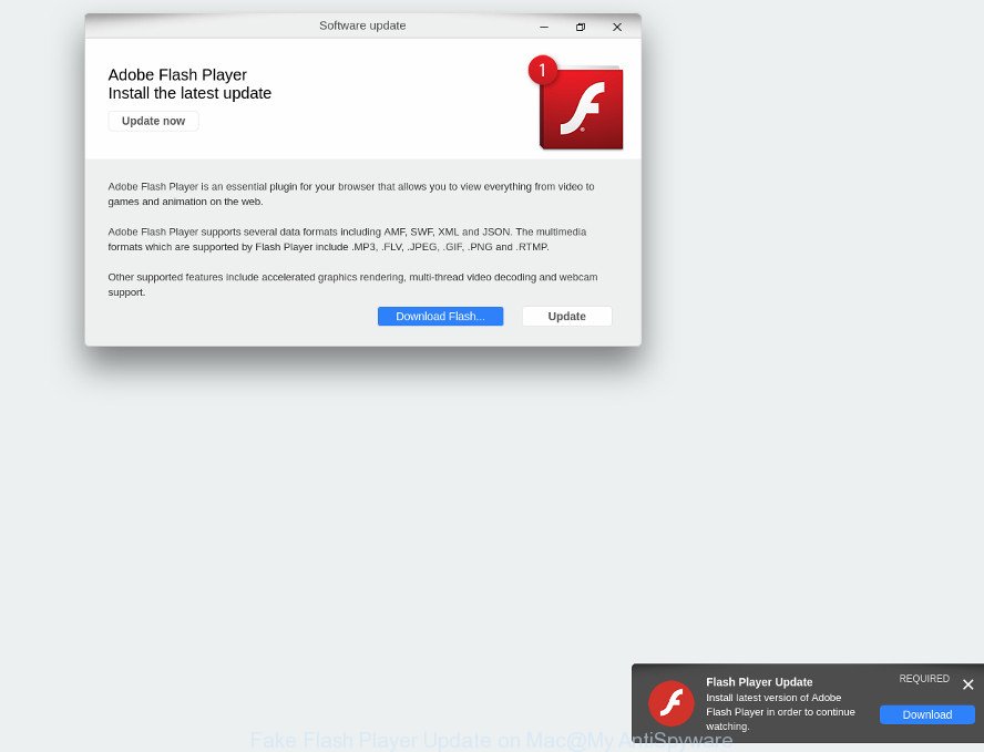 Fake Flash Player Update on Mac