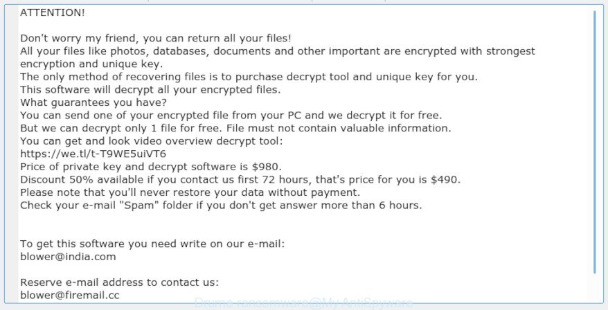 Drume ransomware