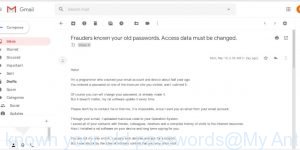Frauders known your old passwords