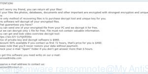 Grovat Ransomware ransomnote