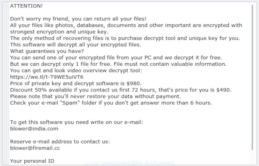 Luces ransomware