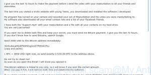 This is my final warning email scam