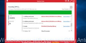 remove WebDiscover with zemana