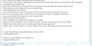 Vengisto@firemail.cc ransomware