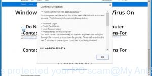 Windows protected your PC scam
