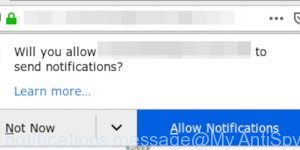 allow notifications message