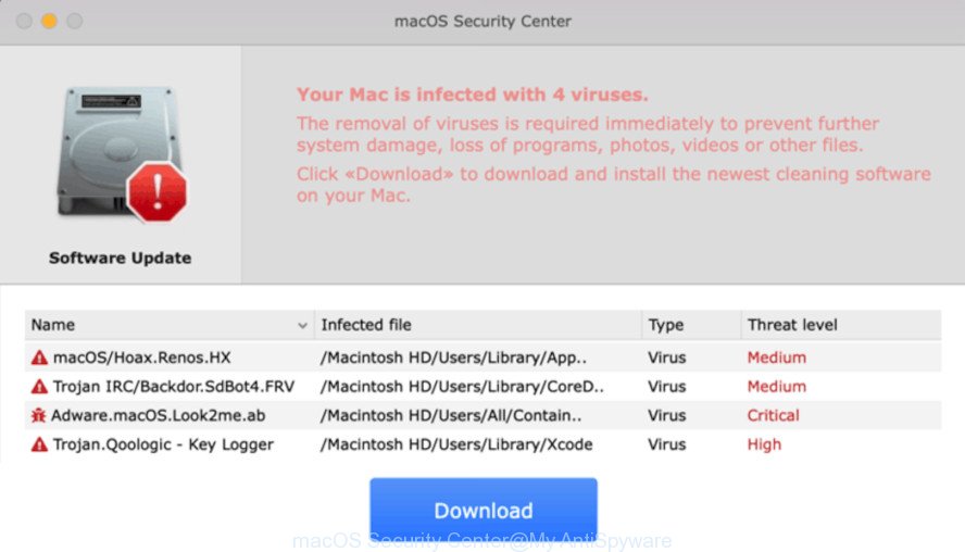 macOS Security Center