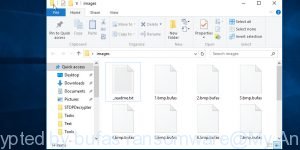Files encrypted by bufas ransomware