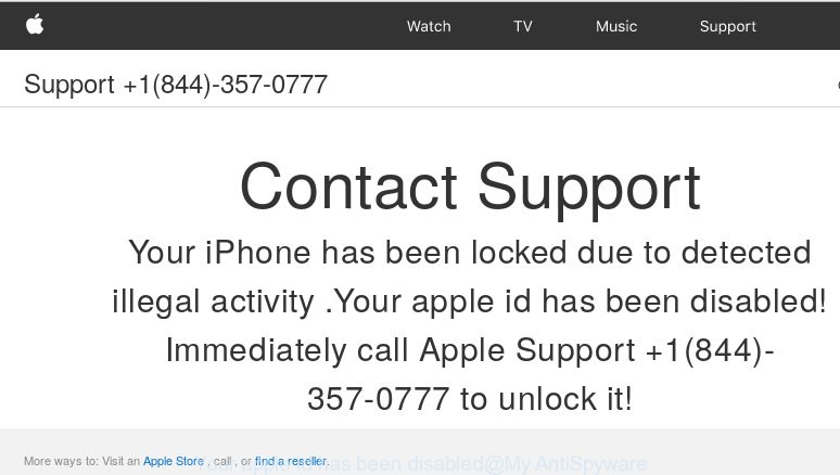 Your apple id has been disabled