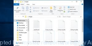 Files encrypted by .myskle ransomware