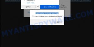 CLICK ALLOW TO CLOSE THIS PAGE pop-up scam