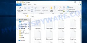 Files encrypted by .herad file virus