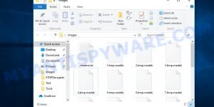 Files encrypted by .madek ransomware