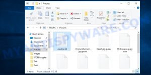 Files necrypted by .Gusau ransomware