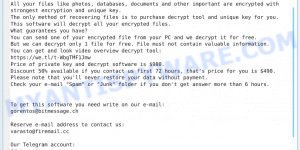 varasto.firemail.cc ransomware ransom message