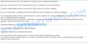 17PMiJWc3aAd1SQQRZBP6V31TNgEv7BC4i bitcoin email scam