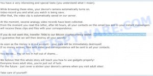 1KE1EqyKLPzLWQ3BhRz2g1MHh5nws2TRk Bitcoin Email Scam